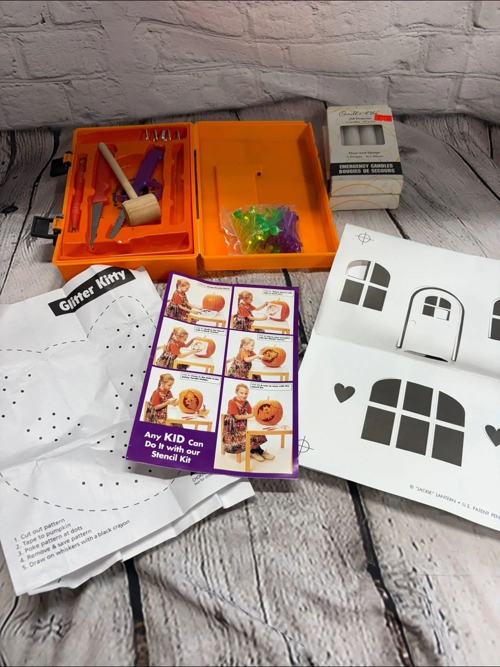 Pumpkin Stencil Kit - Orange